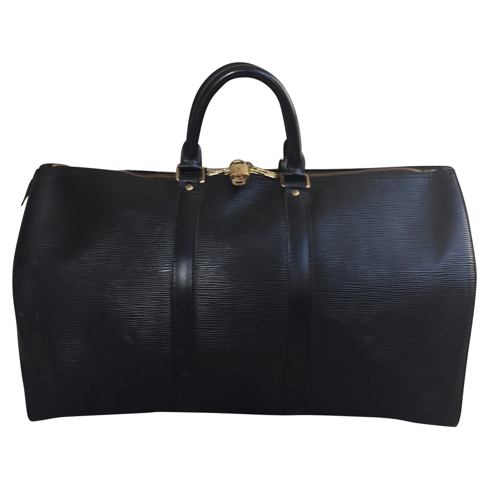 Louis Vuitton Keepall 45 Patent leather in Black