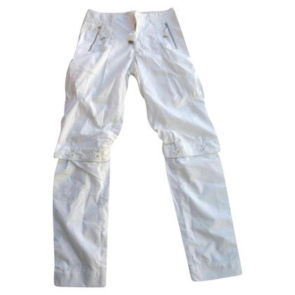 High Use Paire de Pantalon en Coton en Blanc