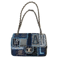 Chanel Flap Bag in Denim in Blu
