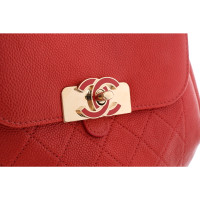 Chanel Bowler Cambon Medium en Cuir en Rouge