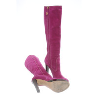 Dsquared2 Boots Suede in Fuchsia