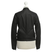 Acne Leather jacket with quilted details
