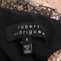 Robert Rodriguez Seidenkleid mit Pailletten