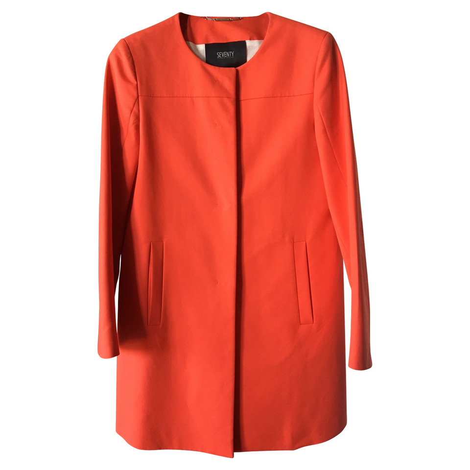 Seventy Jacke/Mantel aus Baumwolle in Orange