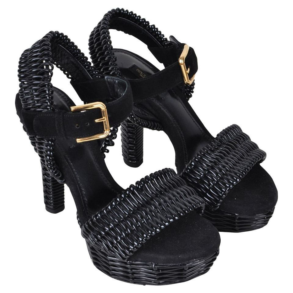 Dolce & Gabbana Sandales en noir