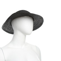 Yves Saint Laurent cappello di paglia nero
