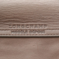 Longchamp Le Pliage S Leer in Bruin