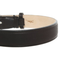 Longchamp Armreif/Armband aus Leder in Schwarz