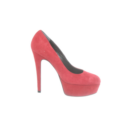 Giampaolo Viozzi Pumps/Peeptoes Suede in Red
