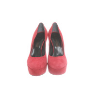 Giampaolo Viozzi Pumps/Peeptoes Suède in Rood