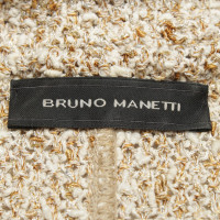 Bruno Manetti Blazer with gold-colored effect yarn