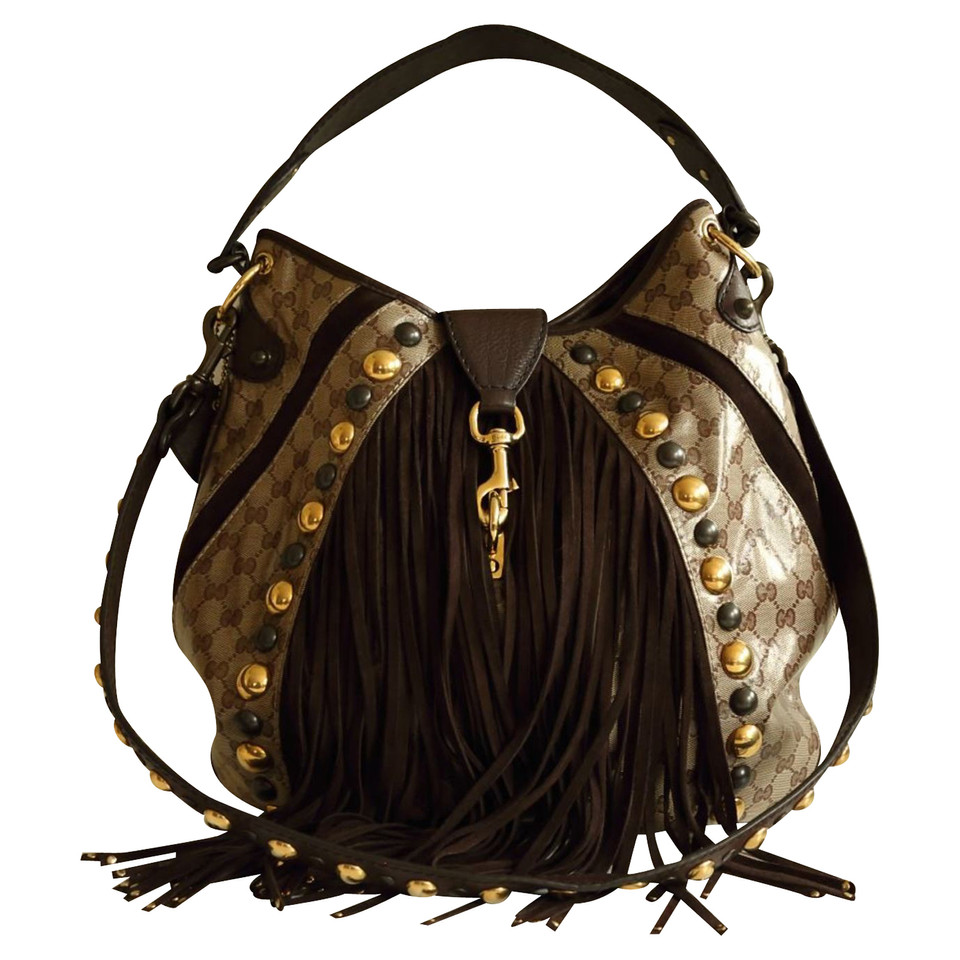 Gucci Crystal Babouska Large Indy Hobo Bag 