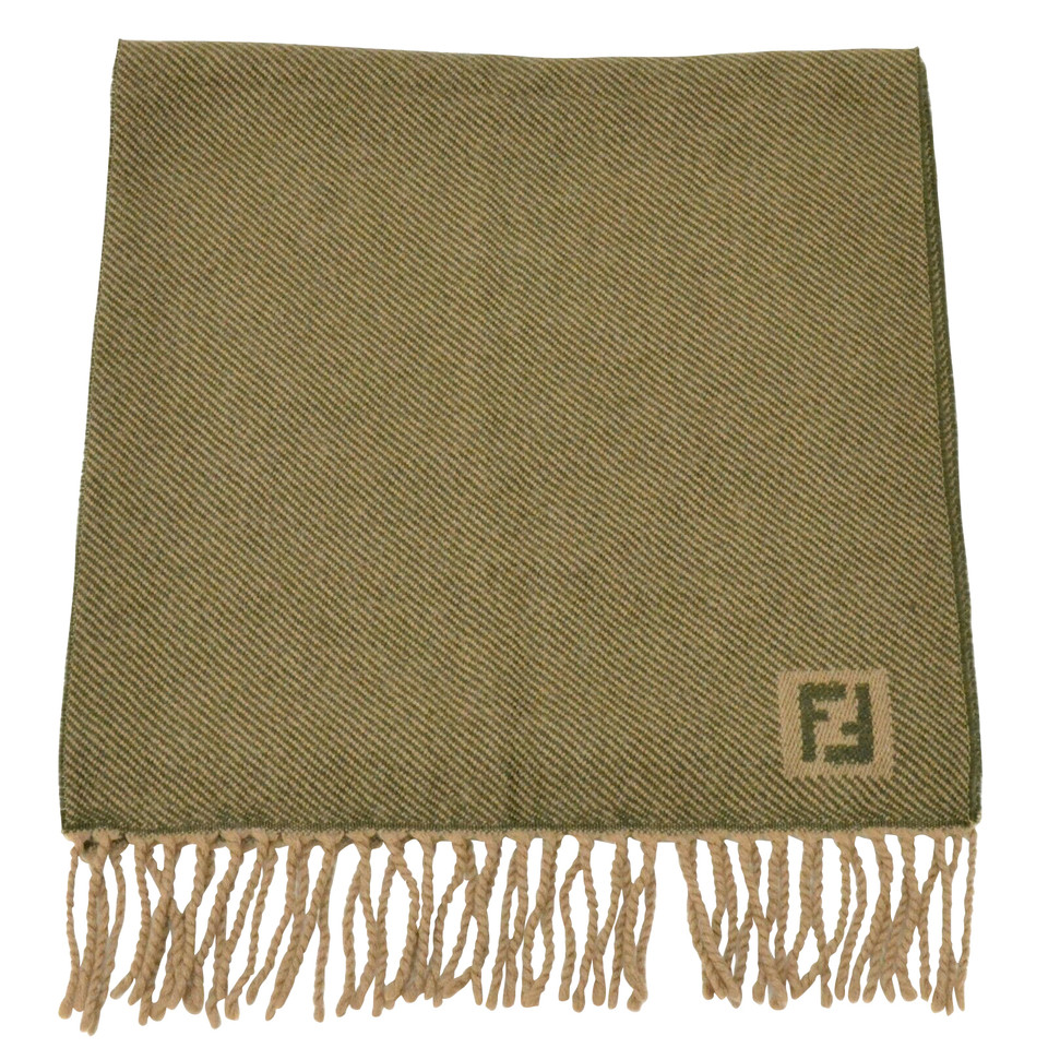 Fendi Scarf/Shawl Wool in Brown