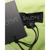Saloni Dress Silk in Green