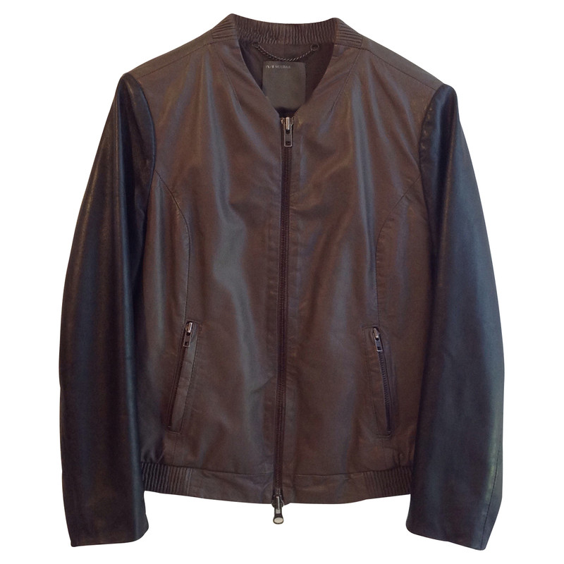 Muubaa Leather jacket in bicolor