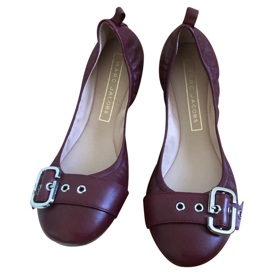 Marc Jacobs Slippers/Ballerinas Leather in Bordeaux