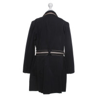 Paule Ka Waisted jacket in Black Beige