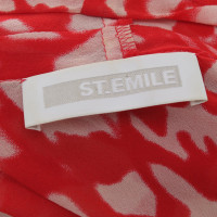 St. Emile top in red / white