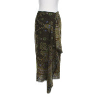 Etro skirt with floral weave pattern