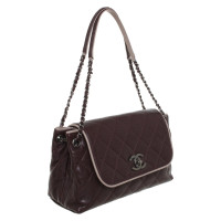 Chanel Handtasche aus Leder in Bordeaux