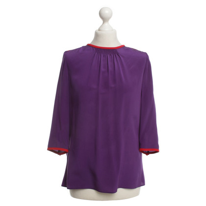 Prada Silk blouse with red details