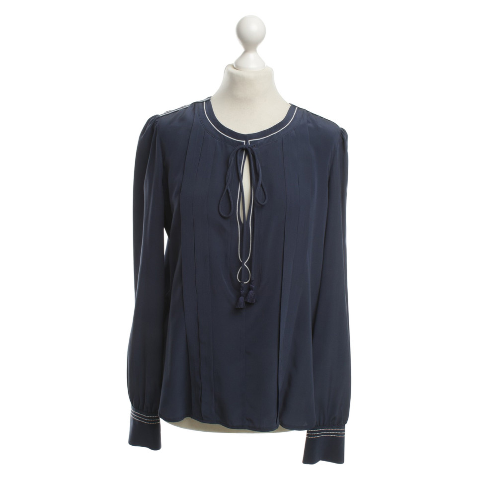 See By Chloé Zijden blouse in Blauw
