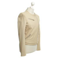 Closed Veste en cuir beige