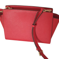 Michael Kors Shoulder bag Leather in Red