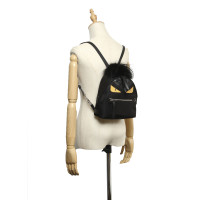 Fendi Monster Backpack Mini en Coton en Noir