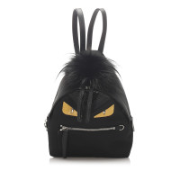 Fendi Monster Backpack Mini Katoen in Zwart