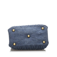 Miu Miu Tote Bag aus Jeansstoff in Blau