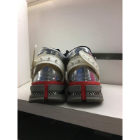 CALVIN KLEIN 205W39NYC Chaussures de sport en Cuir verni en Argenté