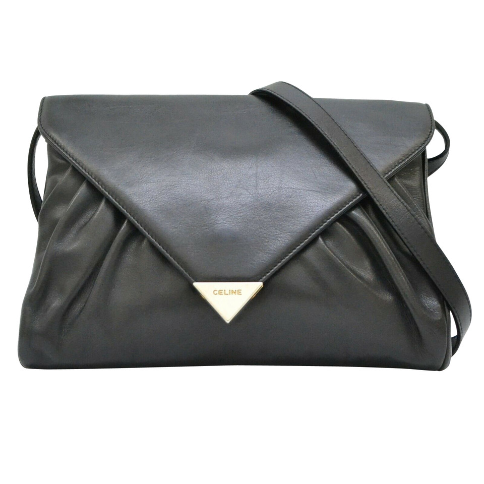 Céline Handtasche aus Leder in Schwarz