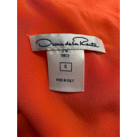 Oscar De La Renta Dress Silk in Orange
