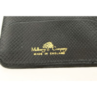 Mulberry Täschchen/Portemonnaie aus Leder in Schwarz