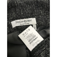 Yves Saint Laurent Jacket/Coat Wool in Grey