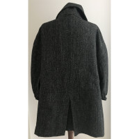 Yves Saint Laurent Jacket/Coat Wool in Grey