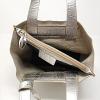 Furla Handtasche aus Leder in Silbern