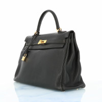 Hermès Kelly Bag 35 en Cuir en Noir