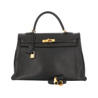 Hermès Kelly Bag 35 en Cuir en Noir