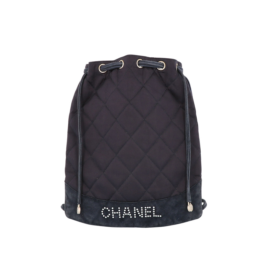Chanel Backpack Suede in Blue