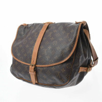 Louis Vuitton Saumur 35 en Toile en Marron