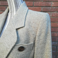Yves Saint Laurent Jacke/Mantel aus Wolle in Beige