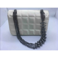 Chanel Classic Flap Bag Mini Rectangle en Soie en Crème
