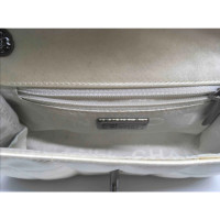 Chanel Classic Flap Bag Mini Rectangle aus Seide in Creme