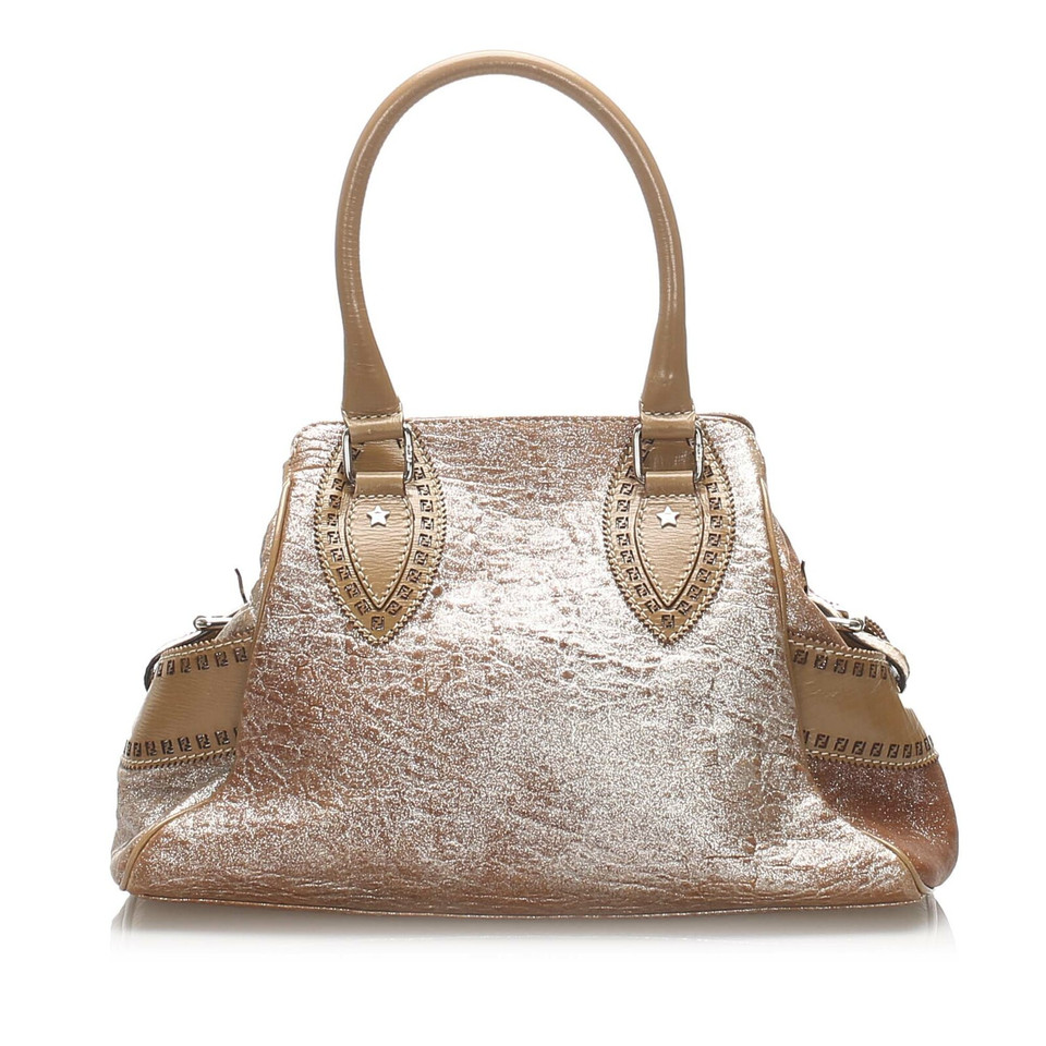 Fendi Handbag Leather in Cream
