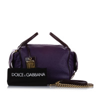 Dolce & Gabbana Schoudertas Leer in Blauw