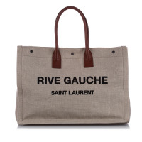 Saint Laurent Tote Bag aus Canvas in Beige