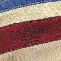 Valentino Garavani Rockstud Mini Crossbody Leer in Blauw