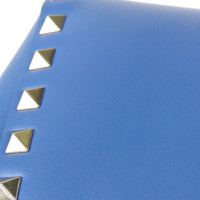 Valentino Garavani Rockstud Mini Crossbody Leather in Blue